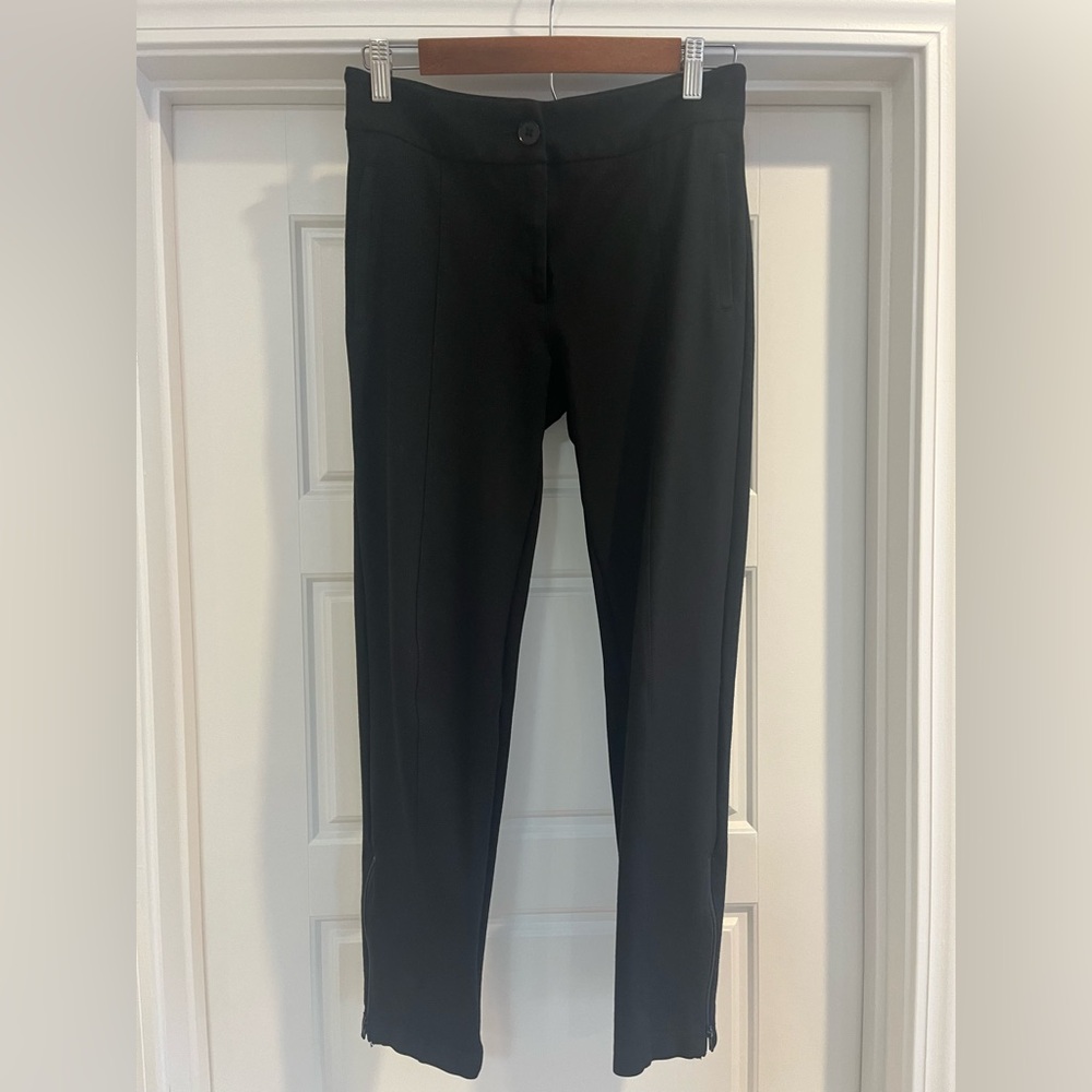 Betabrand Skinny-Leg | Cigarette Dress Pant Yoga Pants (Black)